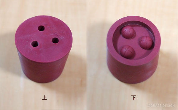 穴あきゴム栓