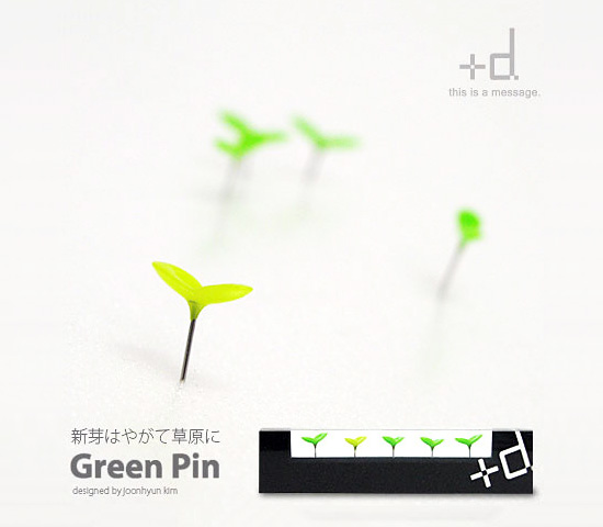 green pin